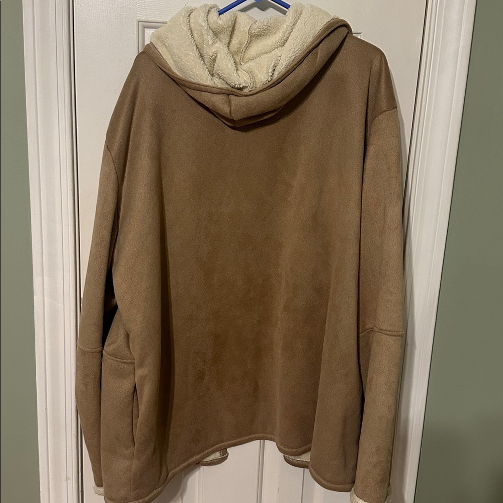 Women's Tan Shearling Coat XXL - Picture 6 of 6